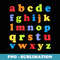 Alphabet Lowercase ABC Letter Teachers Back to School - Professional Sublimation Digital Download