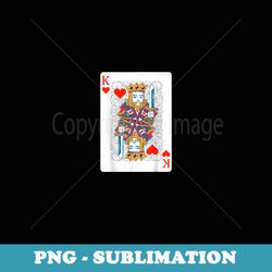 king of hearts playing cards easy halloween costume - sublimation digital download