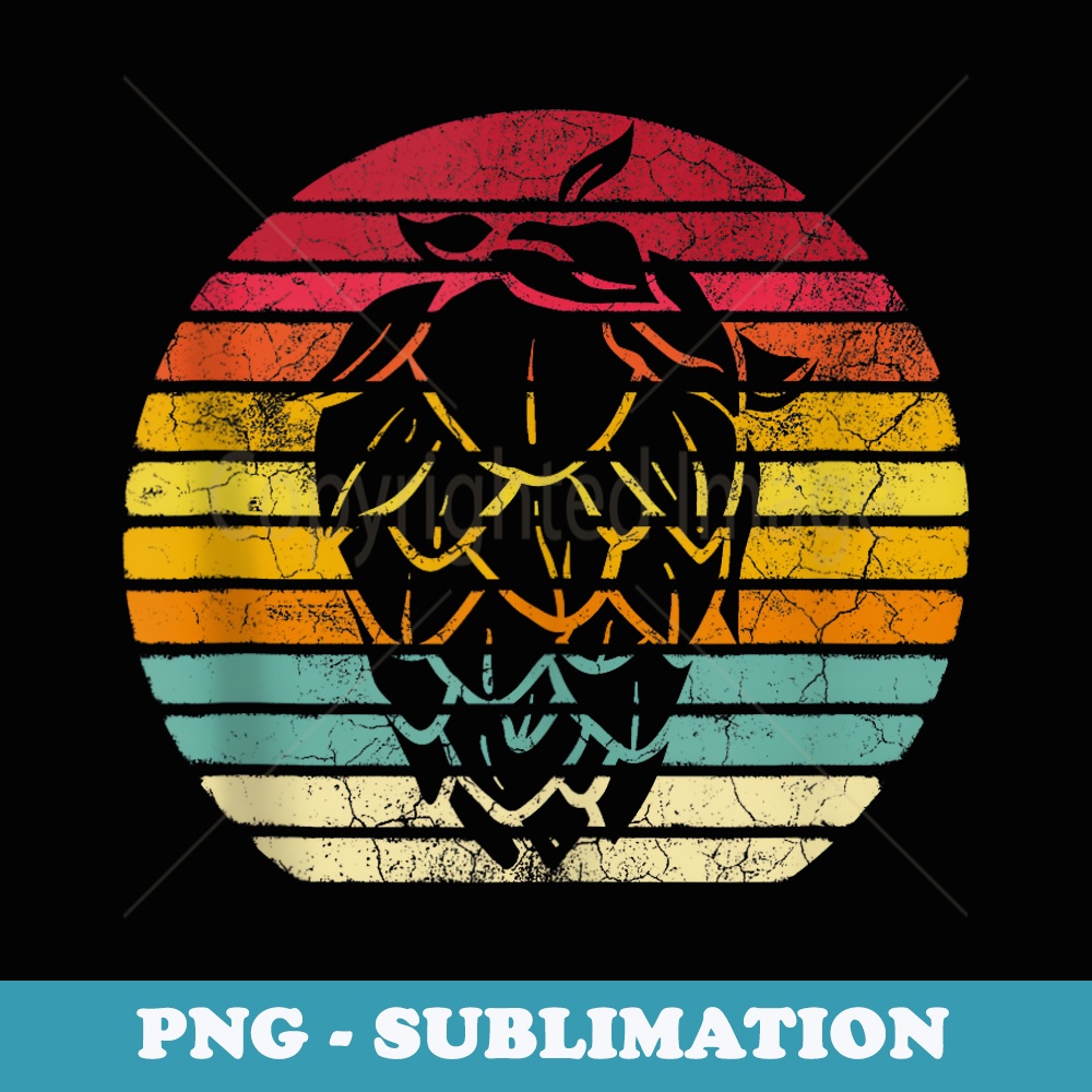 Vintage Retro Hops Leaf Beer Brewing IPA Father's Day - Modern Sublimation PNG File