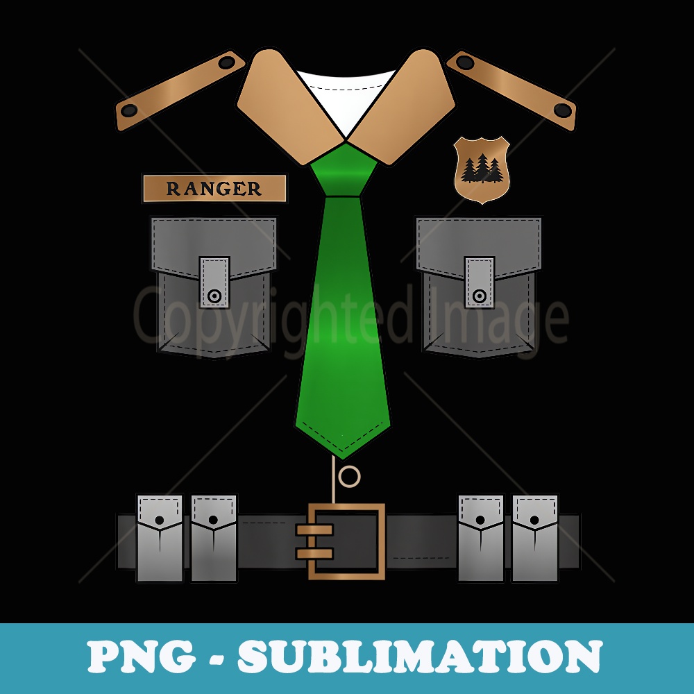 Easy Halloween Outfit  Game Warden Costume - Sublimation PNG File