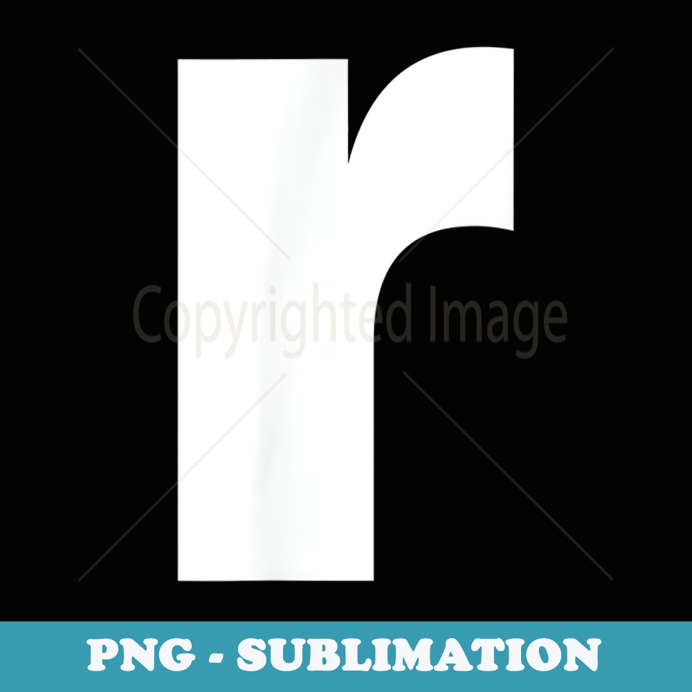 Letter R lower case alphabet spell words Initial tee - Exclusive Sublimation Digital File