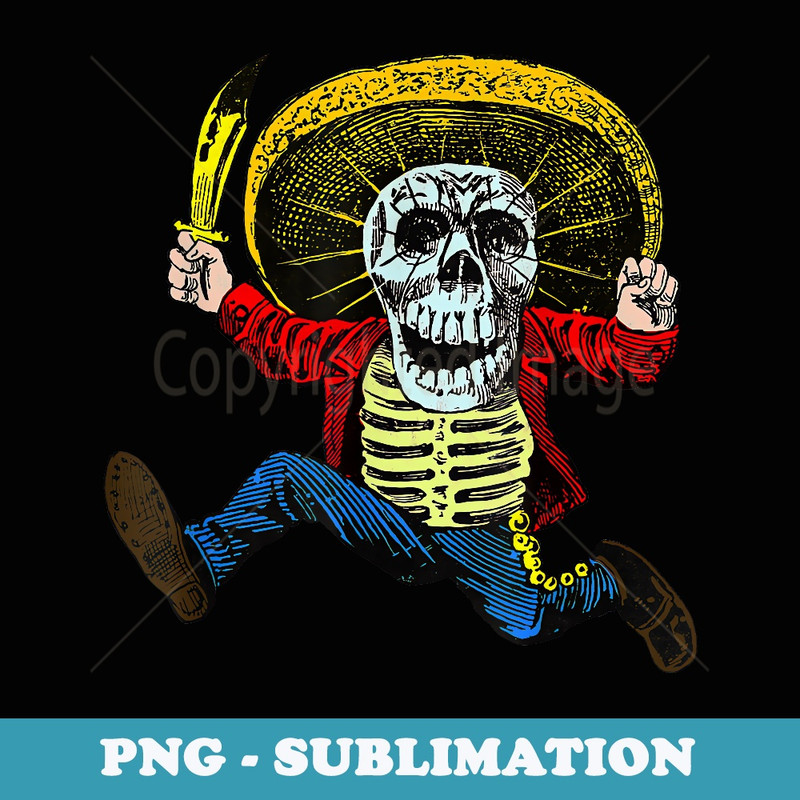 Vintage Calaveras Illustration - Premium Sublimation Digital Download