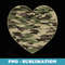 Heart Camoflauge Clothing Camo Military Tactical - Vintage Sublimation PNG Download