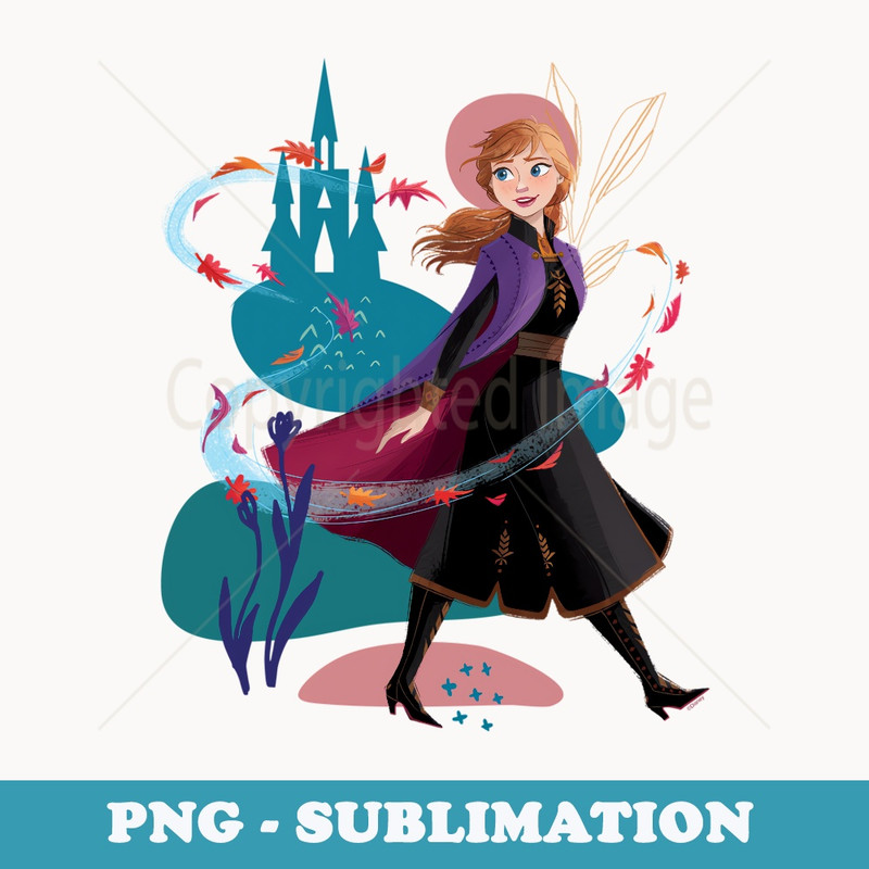 Disney Princess Frozen Anna Wander Often Autumn - Special Edition Sublimation PNG File