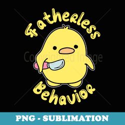 fatherless behavior knife duck cute design - modern sublimation png file
