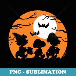peanuts - halloween - trick or treat silhouettes