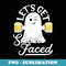Let's Get Sheet Faced Funny Halloween Beer - PNG Sublimation Digital Download