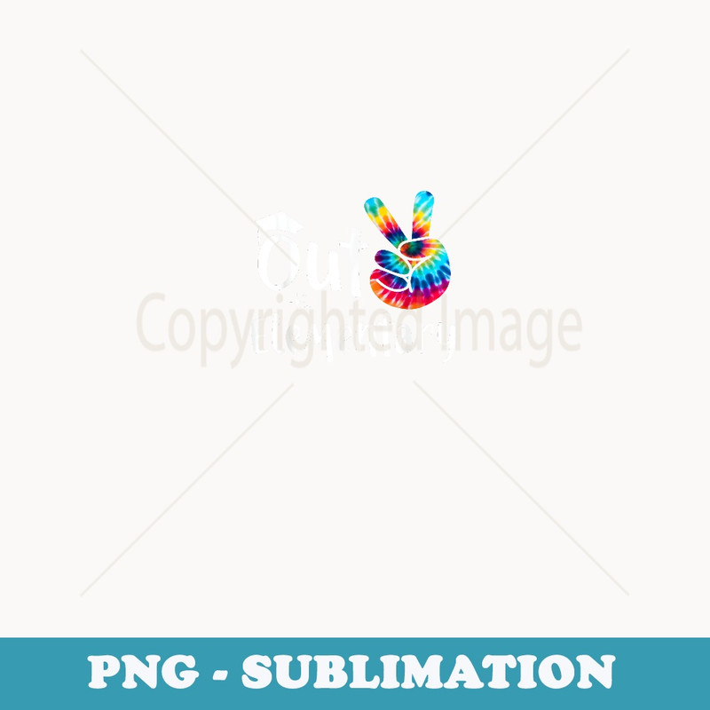 Out Elementary Peace Tie Dye Graduation Class Of 2023 School - PNG Sublimation Digital Download