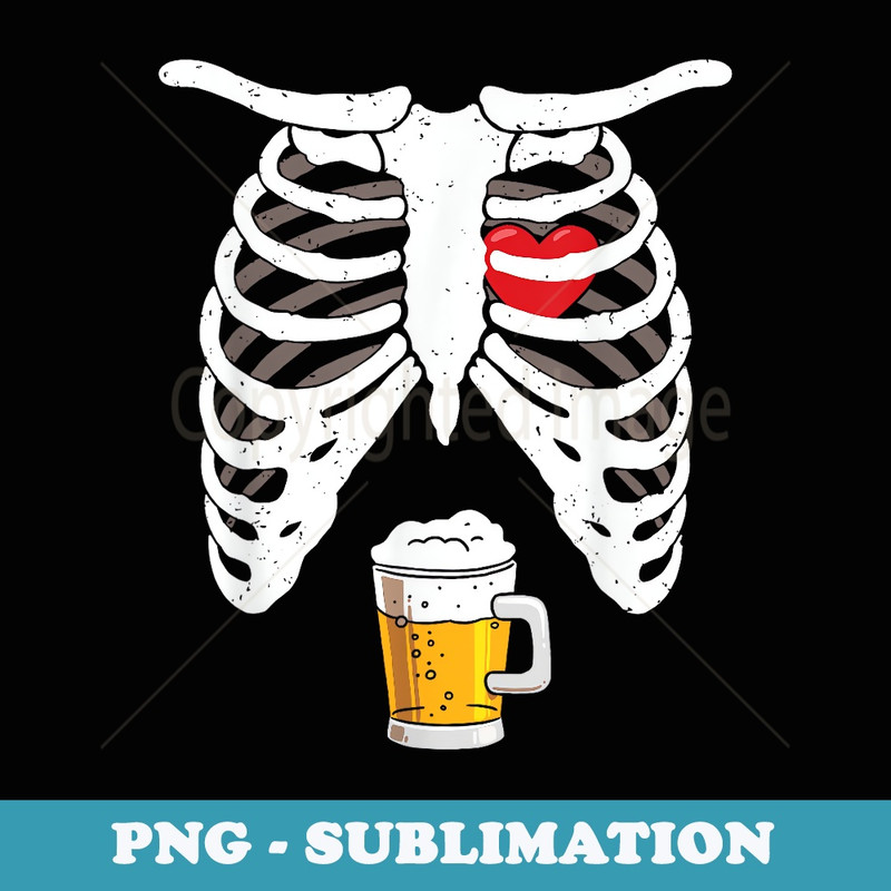 Pregnancy Announcement For Dad Pregnant Skeleton - Decorative Sublimation PNG File