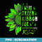 Sunflower Green Ribbon Duchenne Muscular Dystrophy Awareness - Retro PNG Sublimation Digital Download