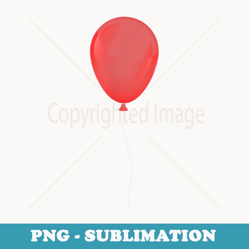 Halloween Trick Or Treat Red Balloon Funny Design - Premium PNG Sublimation File