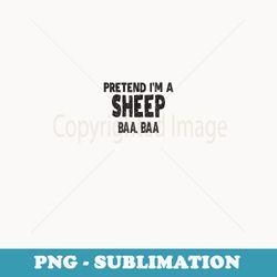 pretend i'm a sheep - easy halloween costume