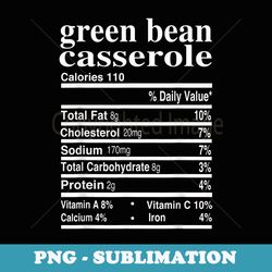 green bean casserole costume thanksgiving nutrition facts - creative sublimation png download