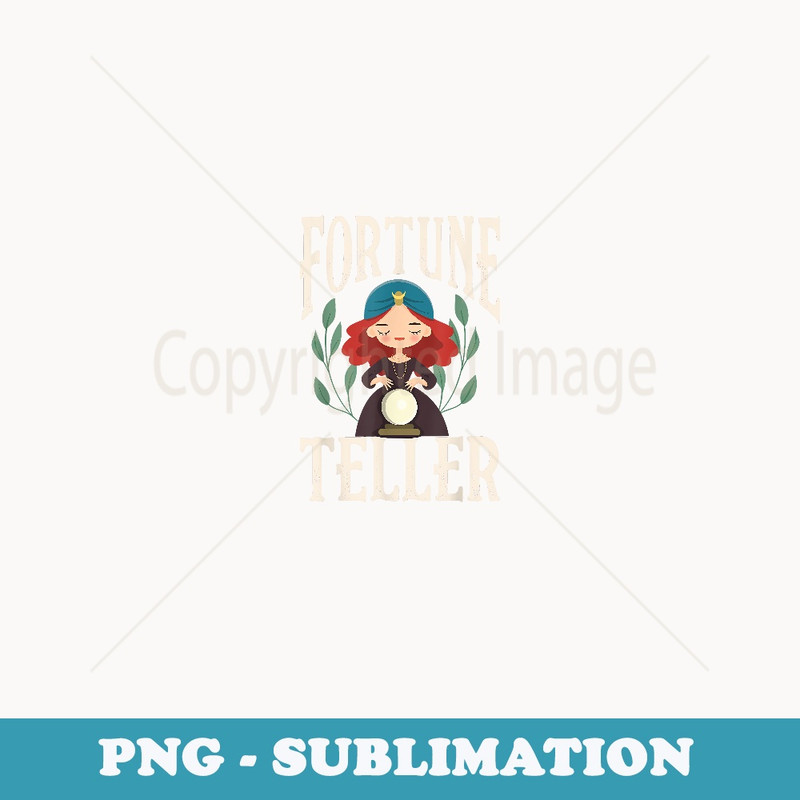 Gypsy Fortune Teller Circus Carnival Children Birthday Party - Exclusive PNG Sublimation Download