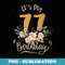It's My 77th Birthday - Professional Sublimation Digital Download