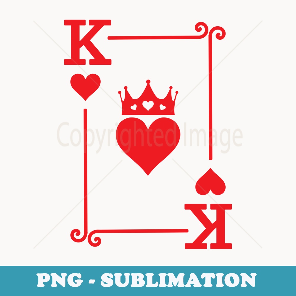 King Hearts Card Costume - Playing Cards - King of Hearts - Elegant Sublimation PNG Download