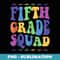 5th Grade Squad Fifth Teachers Students Crew Back To School - Vintage Sublimation PNG Download