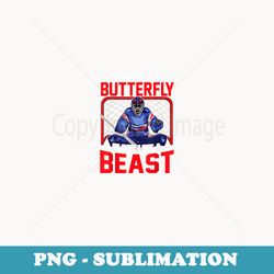 ice hockey goalie drop like a butterfly block like a beast - png transparent sublimation file