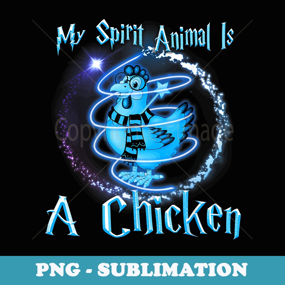 My Spirit Animal Is A Chicken Halloween Costume - Elegant Sublimation PNG Download