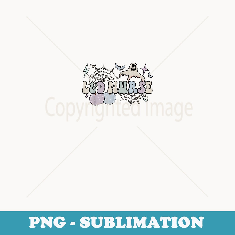 Spooky L&D Nurse Halloween Labor And Delivery Nurse - Vintage Sublimation PNG Download
