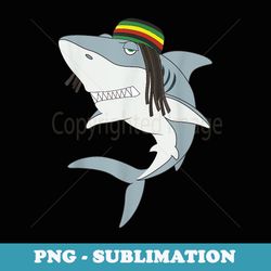 funny reggae shark reggae - vintage sublimation png download