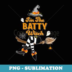 i'm the batty witch costume halloween matching group - elegant sublimation png download