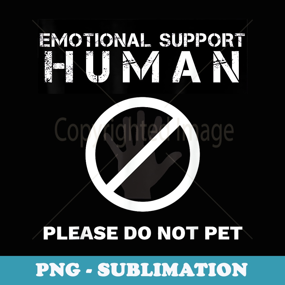 Emotional Support Human Halloween Costume - Creative Sublimation PNG Download