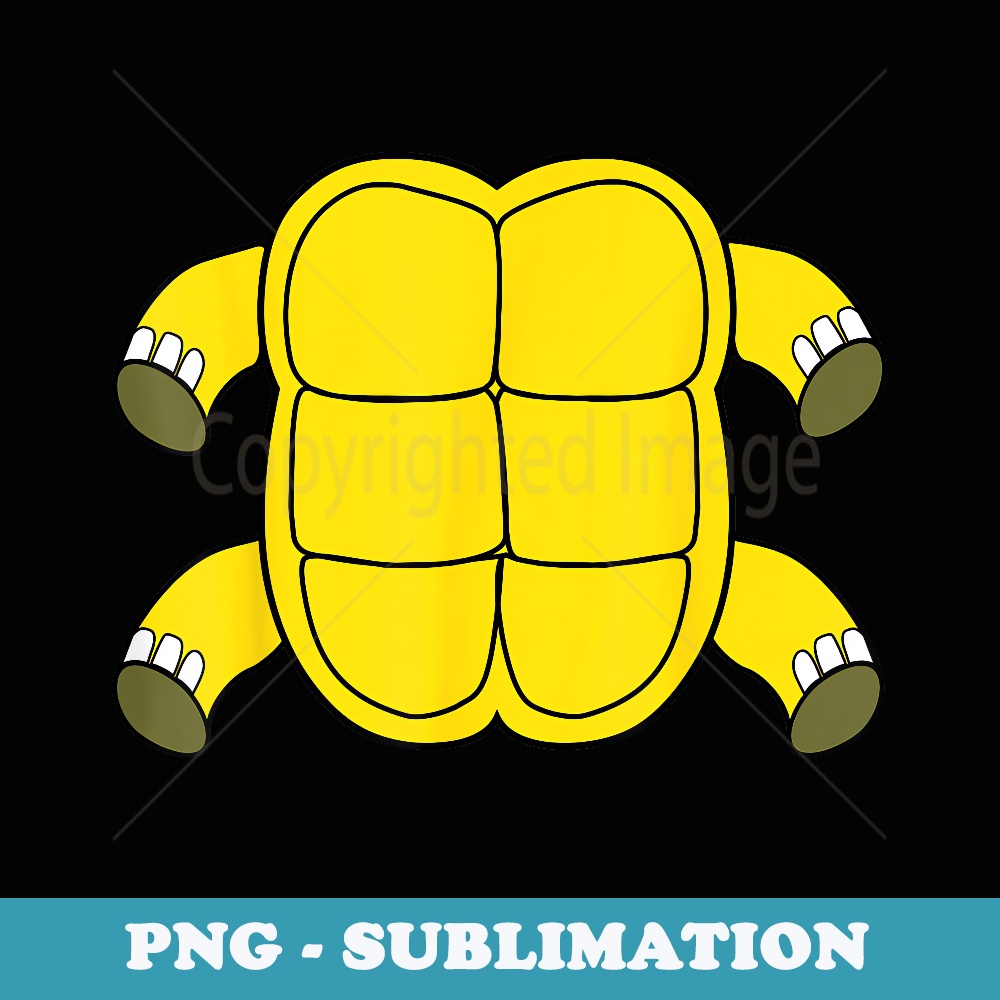 Funny Turtle Shell Costume T - Hilarious Halloween - Instant PNG Sublimation Download