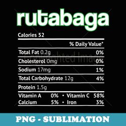 rutabaga nutrition facts funny thanksgiving christmas food - retro png sublimation digital download