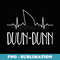 Duun Dunn Shark Heartbeat T Funny Halloween Costume - Artistic Sublimation Digital File