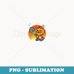 pumpkin tennis player halloween costume jack o lantern - premium png sublimation file