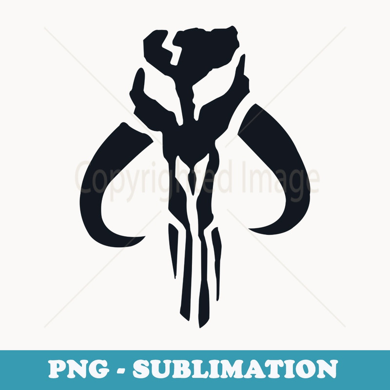 Star Wars The Mandalorian Simple Skull Symbol - Premium PNG Sublimation File