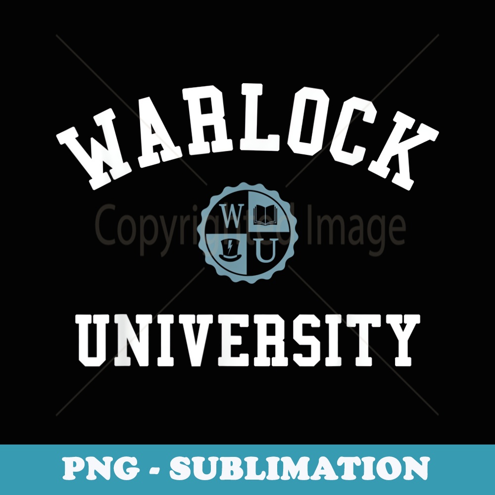 Warlock University Funny Male Witch Halloween - PNG Transparent Sublimation Design