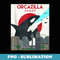 Funny Orcazilla Killer Whale  for Orca Lovers - Sublimation PNG File
