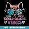 Back To School 3rd Grade Vibes Leopard Tie Dye Cat Girl Eyes - Stylish Sublimation Digital Download