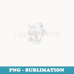 disney snow white the sleepy one outline - unique sublimation png download