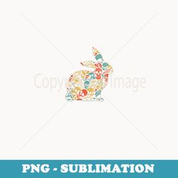 rabbit halloween skeleton skull vintage retro - decorative sublimation png file
