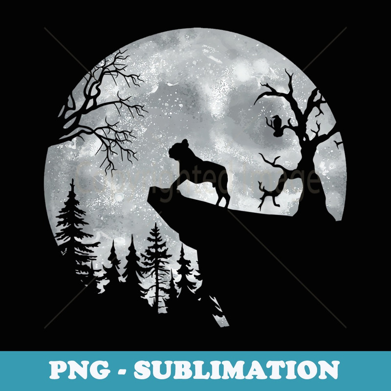 Halloween Moonlight With Dog Howl In Moon Frenchie Halloween - Retro PNG Sublimation Digital Download