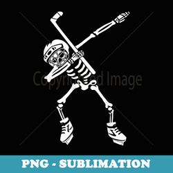 hockey skeleton dabbing dance funny funny hockey player son - vintage sublimation png download