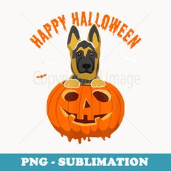 halloween german shepherd too cute to spook pumpkin costume - modern sublimation png file