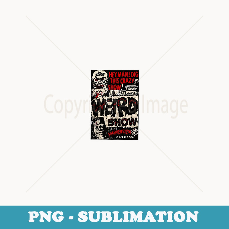 Horror Movie Monster Vintage Halloween Frankenstein - Stylish Sublimation Digital Download