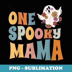mom one spooky mama groovy halloween costume - png transparent sublimation file