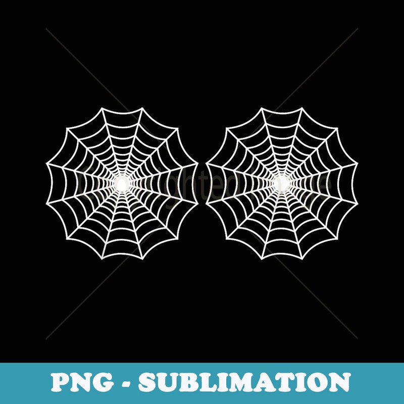 Spider Web Boobs Bikini Funny Halloween Costume - Instant PNG Sublimation Download