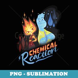 disney pixar elemental chemical reaction ember & wade shot - special edition sublimation png file