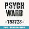 Halloween Psych Ward Costume for Funny Jail - Creative Sublimation PNG Download