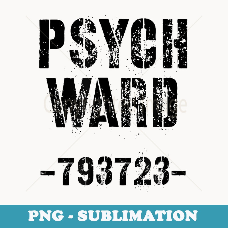 Halloween Psych Ward Costume for Funny Jail - Creative Sublimation PNG Download