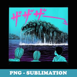 junji ito sea monster with puff - digital sublimation download file