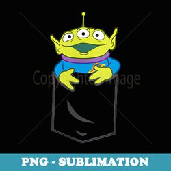 disney pixar a toy story alien pocket - unique sublimation png download