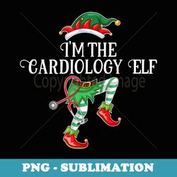 im the cardiology elf christmas matching medical staff - unique sublimation png download