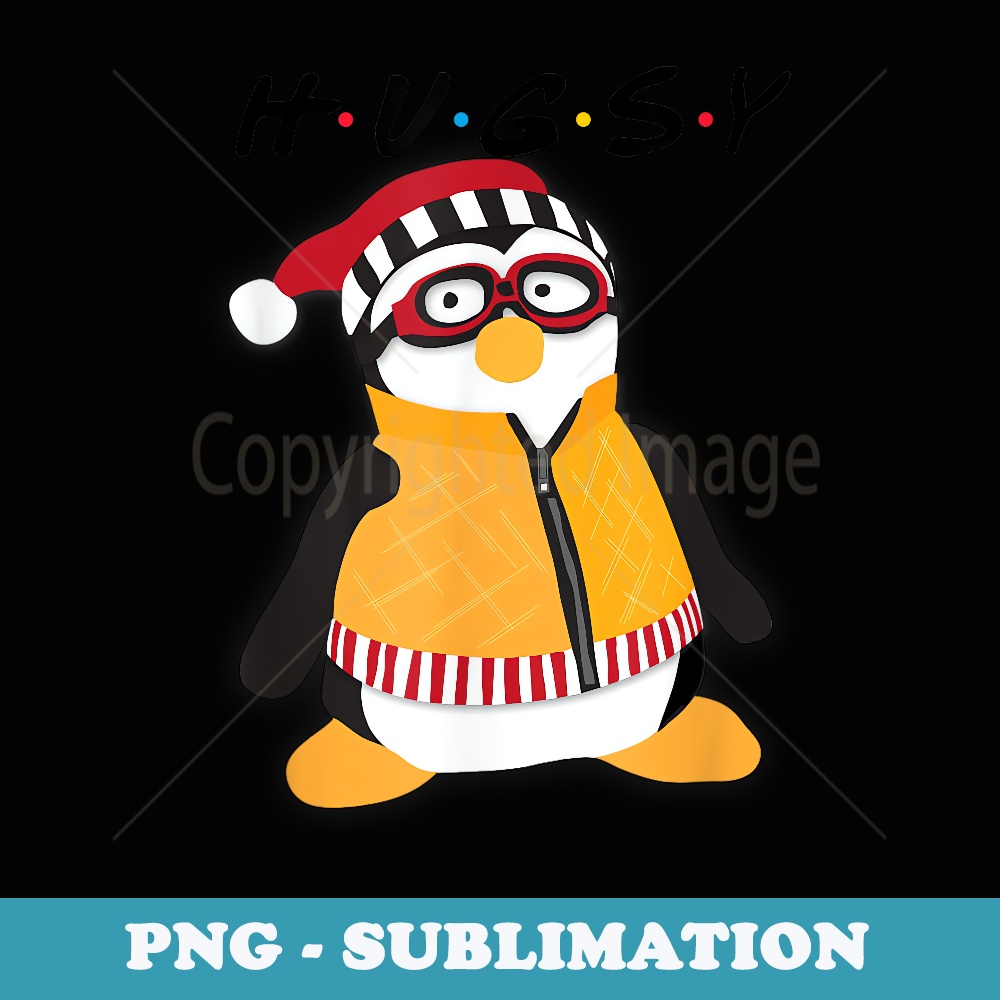 Hugsy the Penguin - High-Resolution PNG Sublimation File
